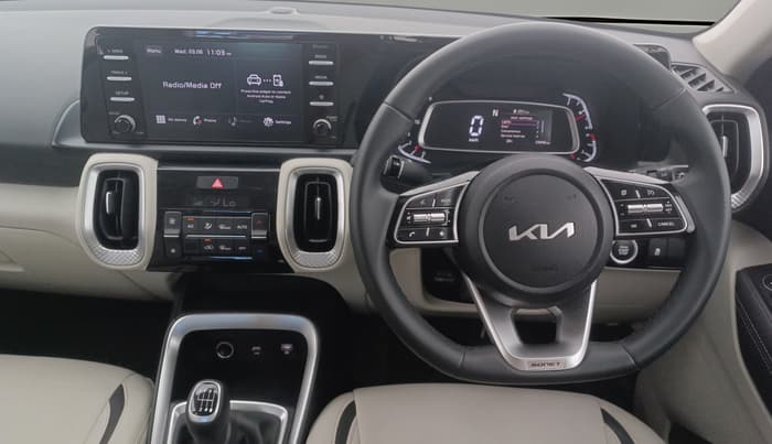 2023 KIA SONET HTX 1.0 IMT, Petrol, Manual, 23,946 km, Steering Wheel Close Up