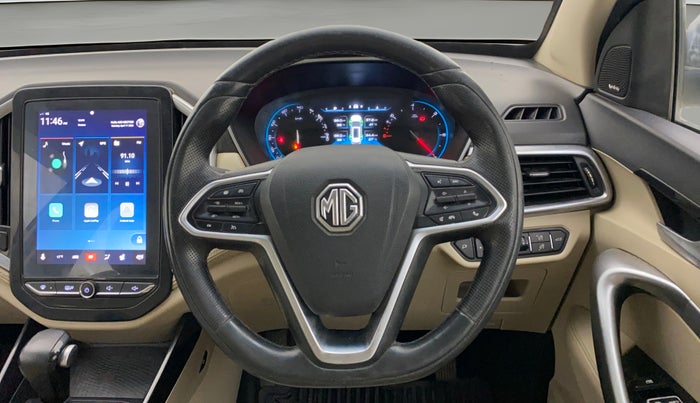 2021 MG HECTOR SHARP 1.5 PETROL CVT, Petrol, Automatic, 1,00,401 km, Steering Wheel Close Up