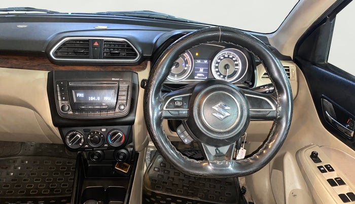 2019 Maruti Dzire VXI AMT, Petrol, Automatic, 28,243 km, Steering Wheel Close Up
