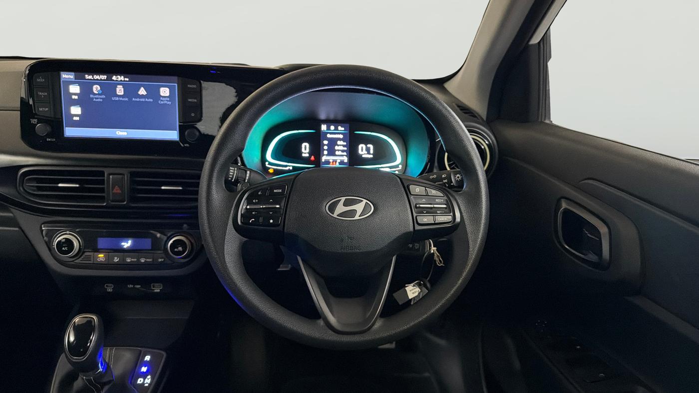 2024 Hyundai EXTER SX 1.2 AMT DUAL TONE, Petrol, Automatic, 15,553 km, Steering Wheel Close Up