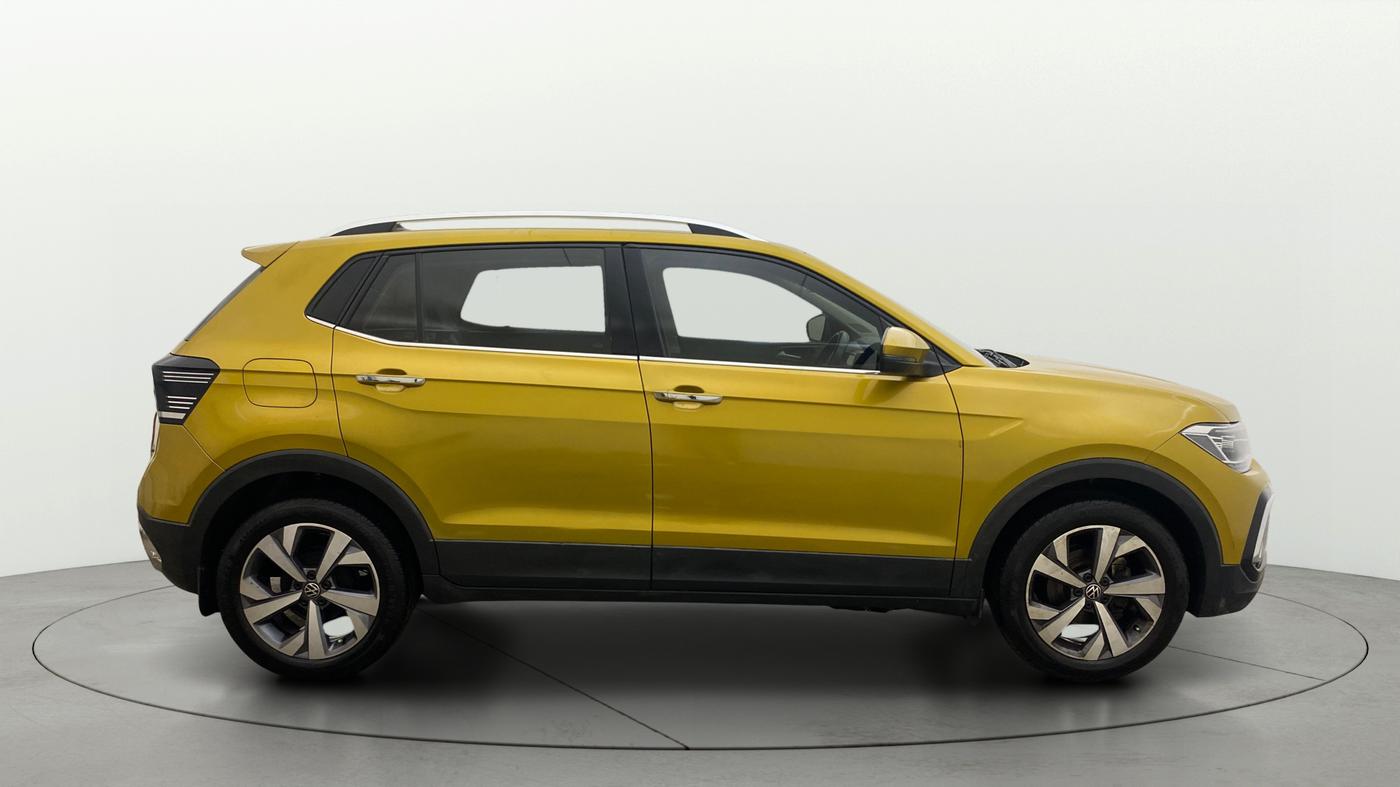 2021 Volkswagen TAIGUN TOPLINE 1.0 TSI MT, Petrol, Manual, 1,10,926 km, Right Side View