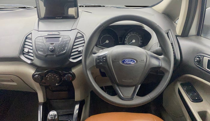 2017 Ford Ecosport TREND 1.5L DIESEL, Diesel, Manual, 1,36,543 km, Steering Wheel Close Up
