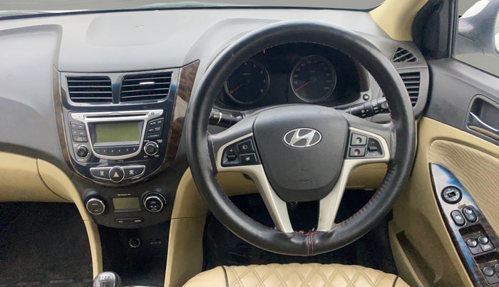 2013 Hyundai Verna FLUIDIC 1.6 VTVT EX, Petrol, Manual, 89,519 km, Steering Wheel Close Up