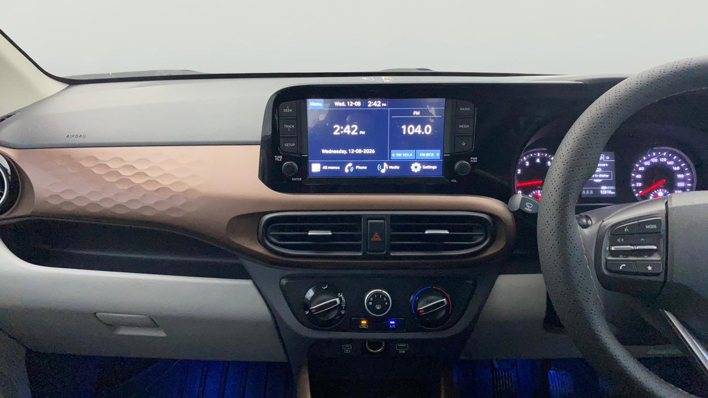 2025 Hyundai AURA SX 1.2 CNG, CNG, Manual, 12,818 km, Air Conditioner