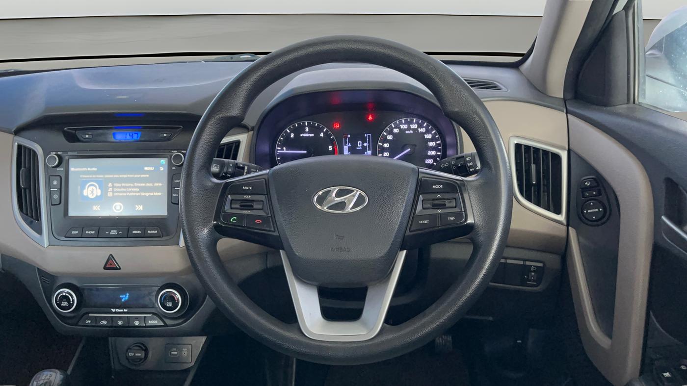 2018 Hyundai Creta SX PLUS 1.6 DIESEL, Diesel, Manual, 1,36,189 km, Steering Wheel Close Up