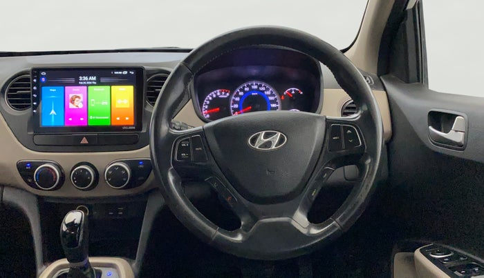 2015 Hyundai Grand i10 ASTA AT 1.2 KAPPA VTVT, Petrol, Automatic, 74,868 km, Steering Wheel Close Up