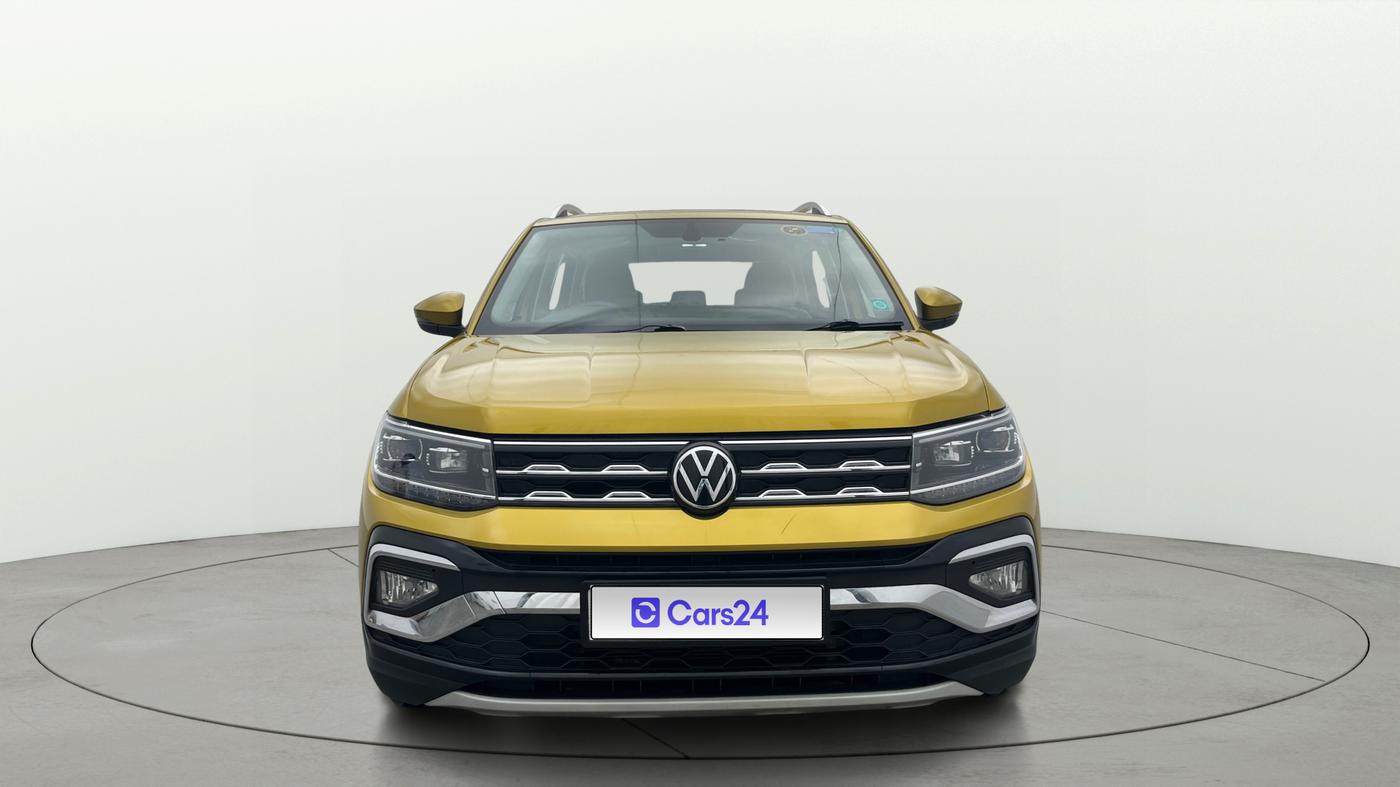 2022 Volkswagen TAIGUN TOPLINE 1.0 TSI AT, Petrol, Automatic, 27,592 km, Front