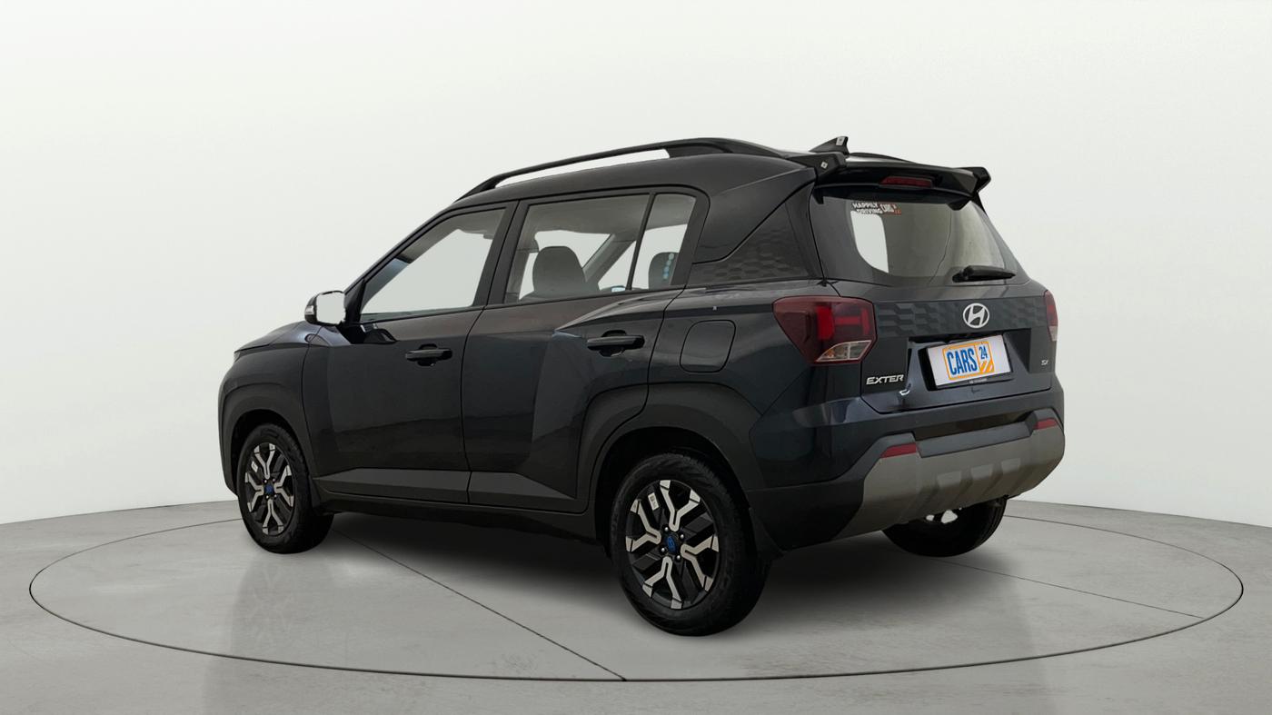 2024 Hyundai EXTER SX(O) 1.2 AMT, Petrol, Automatic, 9,654 km, Left Back Diagonal