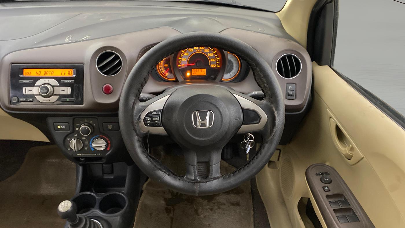 2013 Honda Brio S MT, Petrol, Manual, 59,278 km, Steering Wheel Close Up