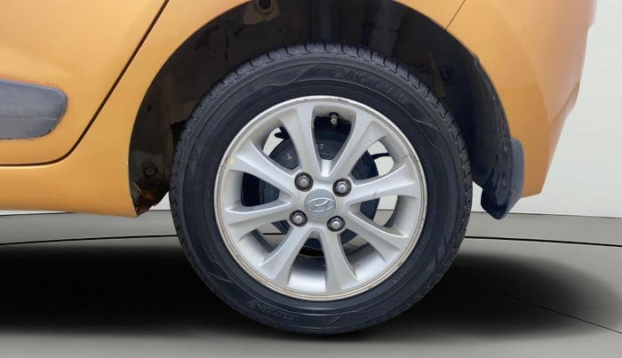 2015 Hyundai Grand i10 ASTA AT 1.2 KAPPA VTVT, Petrol, Automatic, 60,738 km, Left Rear Wheel