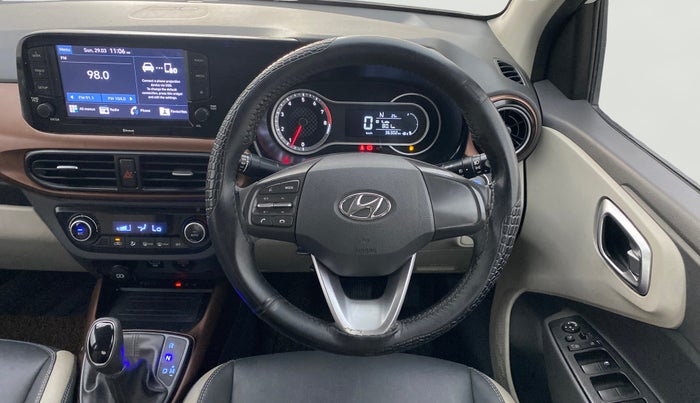 2022 Hyundai AURA SX PLUS 1.2 AMT, Petrol, Automatic, 36,263 km, Steering Wheel Close Up