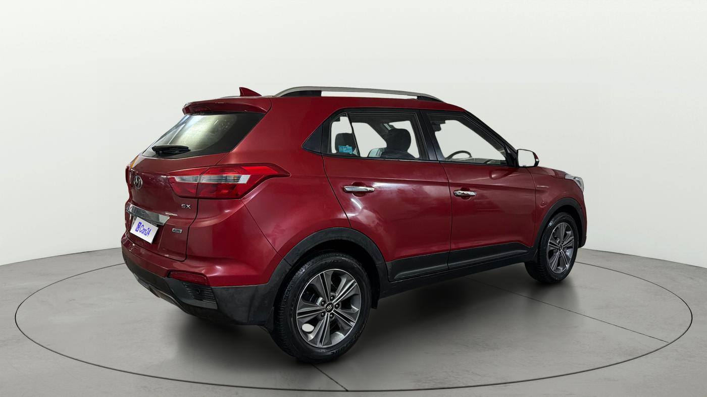 2017 Hyundai Creta SX PLUS AT 1.6 PETROL, Petrol, Automatic, 57,638 km, Right Back Diagonal