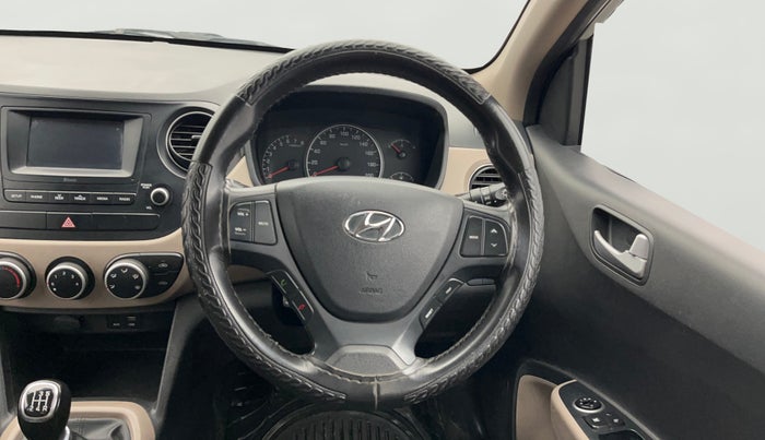 2017 Hyundai Grand i10 SPORTZ 1.2 KAPPA VTVT, Petrol, Manual, 87,298 km, Steering Wheel Close Up
