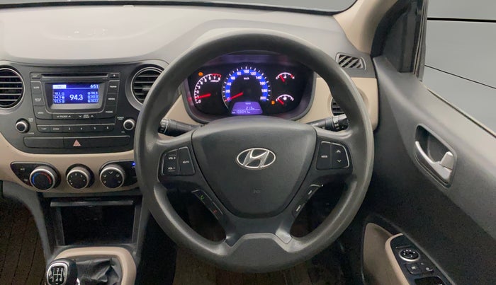 2014 Hyundai Xcent S 1.2, Petrol, Manual, 1,07,958 km, Steering Wheel Close Up