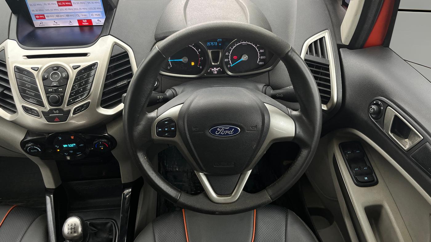2017 Ford Ecosport TITANIUM 1.5L PETROL, Petrol, Manual, 57,543 km, Steering Wheel Close Up