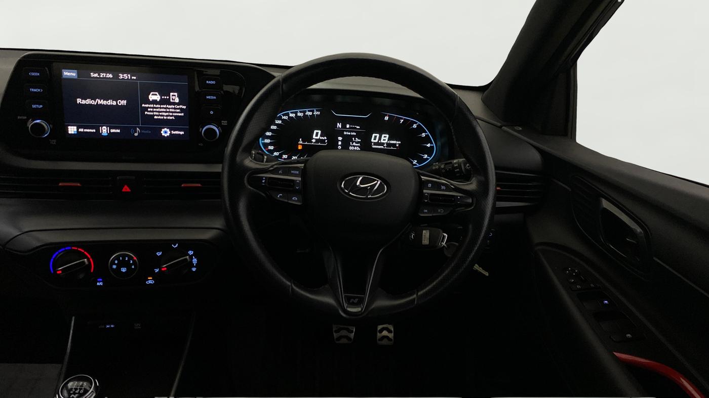 2021 Hyundai NEW I20 N LINE N6 1.0 TURBO GDI IMT, Petrol, Manual, 37,173 km, Steering Wheel Close Up