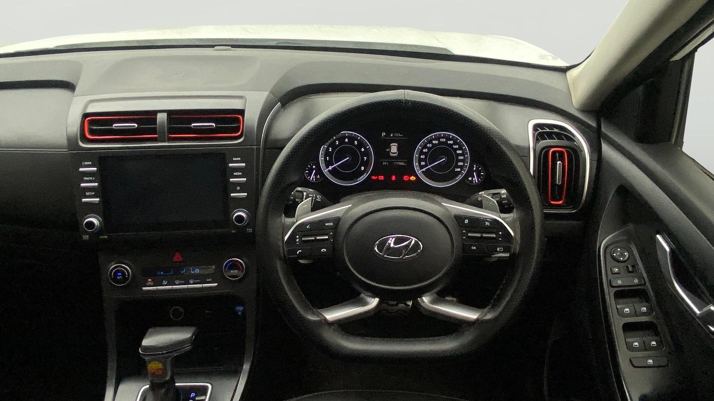 2022 Hyundai Creta S PLUS 1.4 TURBO DCT, Petrol, Automatic, 1,17,988 km, Steering Wheel Close Up