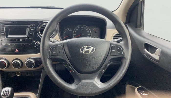 2015 Hyundai Grand i10 SPORTZ 1.2 KAPPA VTVT, Petrol, Manual, 26,072 km, Steering Wheel Close Up