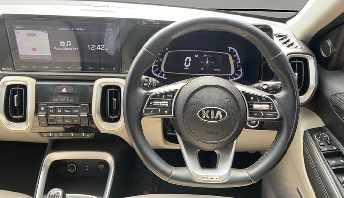 2021 KIA SONET HTX PLUS 1.0 IMT, Petrol, Manual, 50,123 km, Steering Wheel Close Up