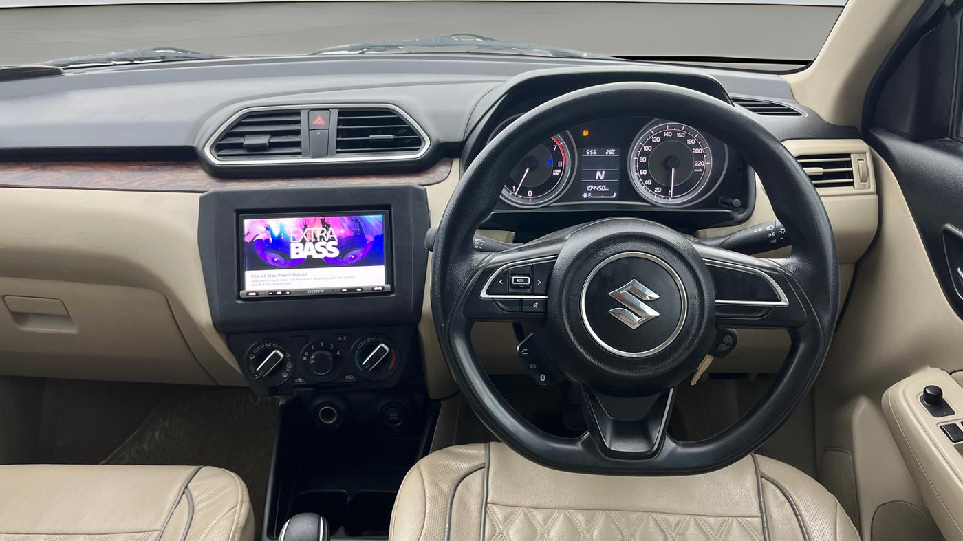2018 Maruti Dzire VXI AMT, Petrol, Automatic, 1,04,449 km, Steering Wheel Close Up
