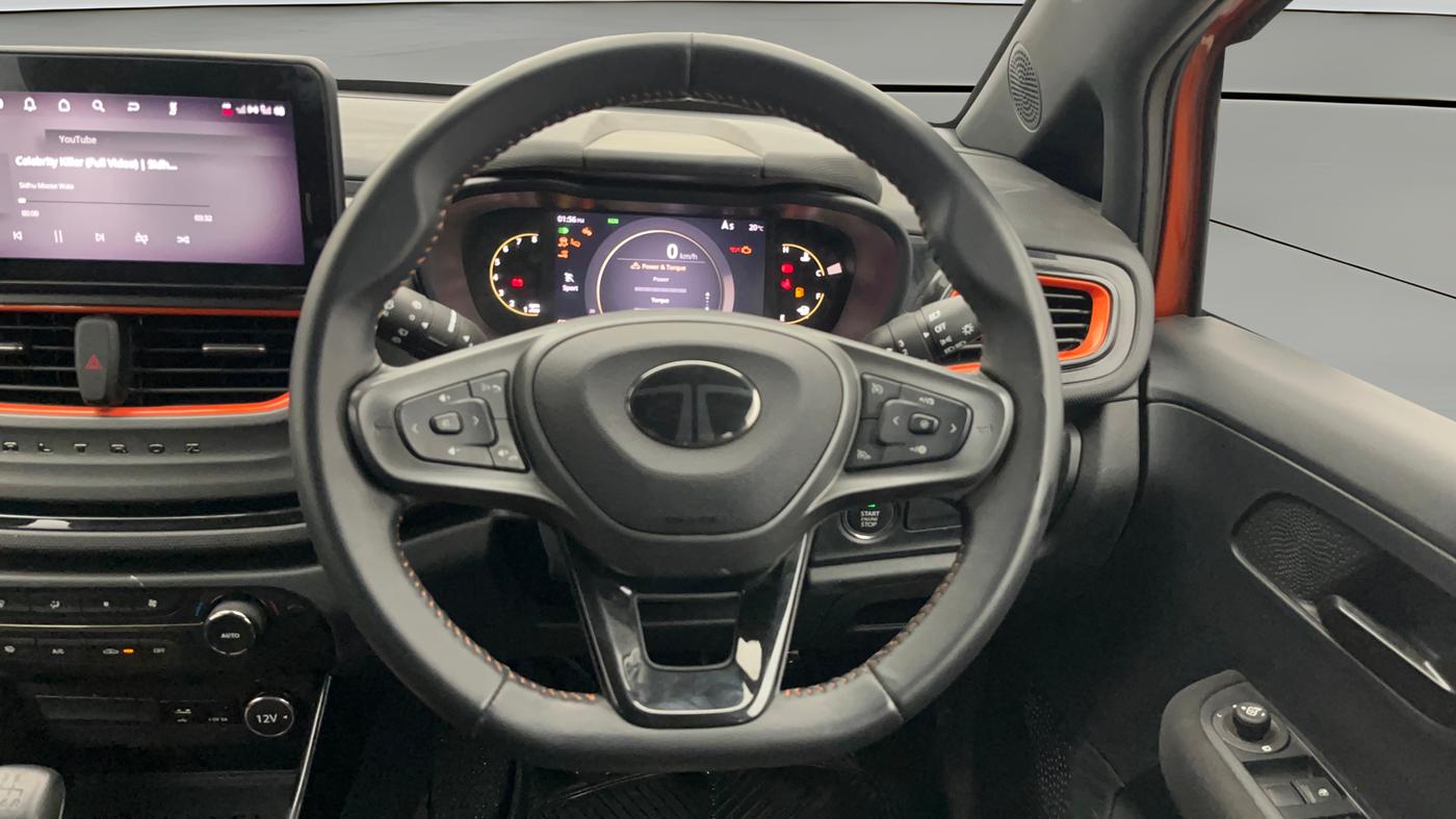 2024 Tata ALTROZ Racer R3, Petrol, Manual, 1,971 km, Steering Wheel Close Up