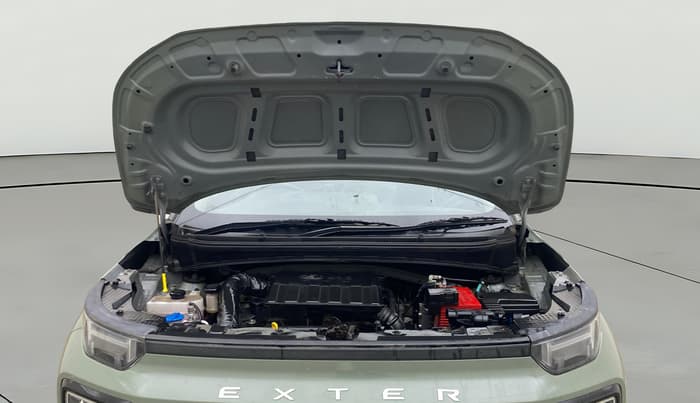 2024 Hyundai EXTER SX(O) CONNECT 1.2 AMT DUAL TONE, Petrol, Automatic, 28,151 km, Open Bonet