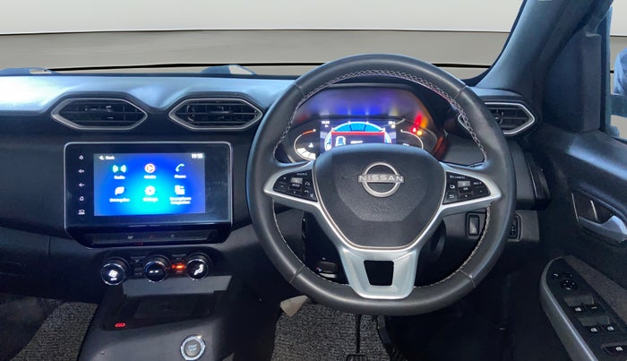 2023 Nissan MAGNITE XV PREMIUM TURBO (O) CVT, Petrol, Automatic, 39,099 km, Steering Wheel Close Up