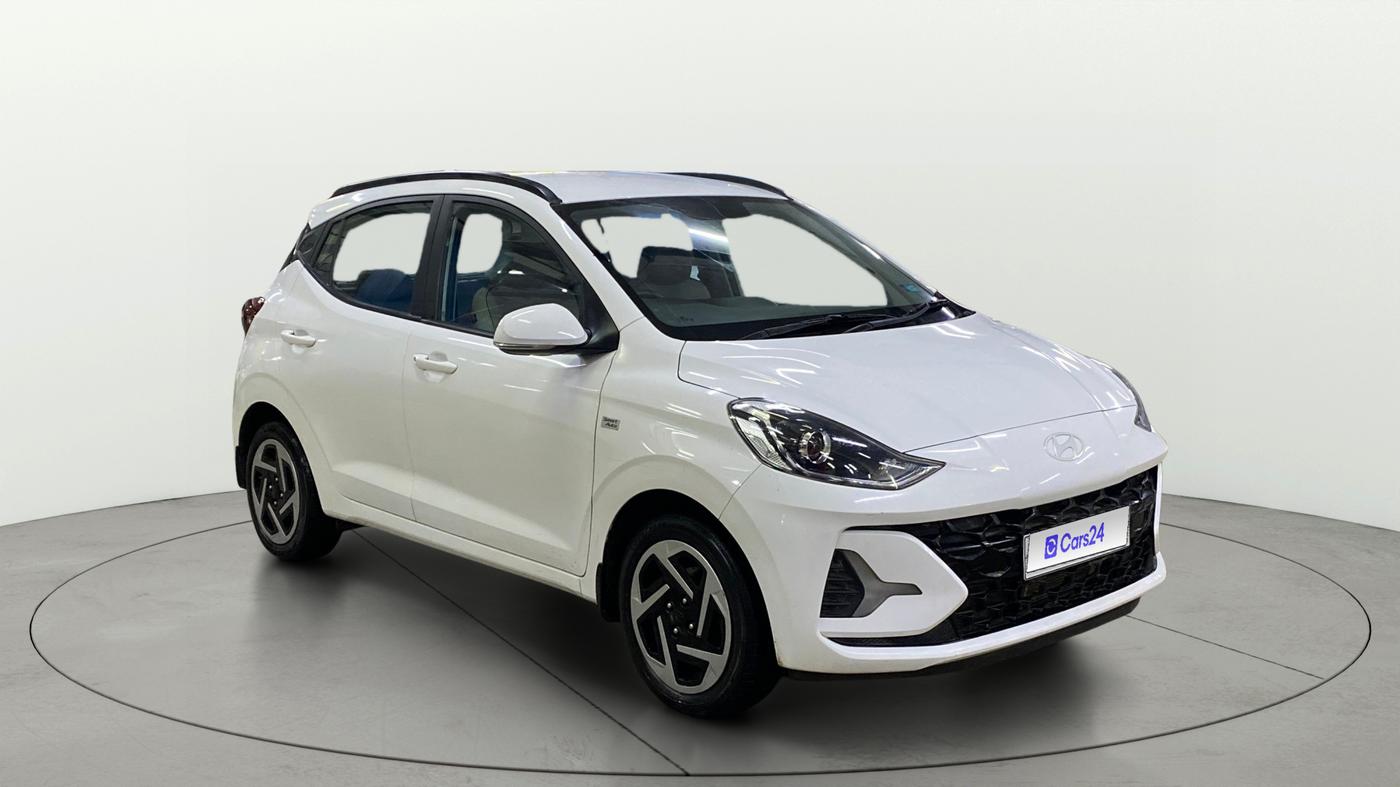 2024 Hyundai GRAND I10 NIOS SPORTZ AMT 1.2 KAPPA VTVT, Petrol, Automatic, 33,844 km, Right Front Diagonal