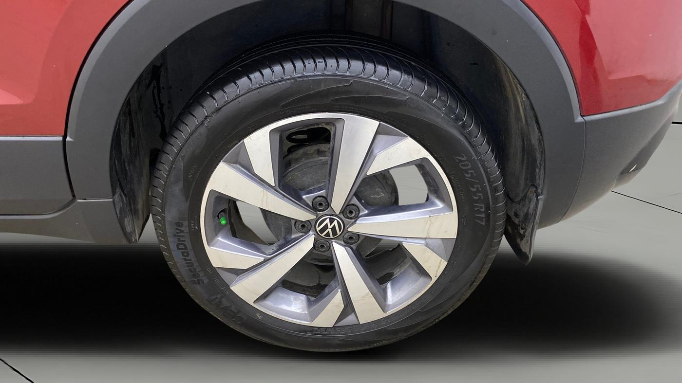 2022 Volkswagen TAIGUN TOPLINE 1.0 TSI MT, Petrol, Manual, 1,27,393 km, Left Rear Wheel