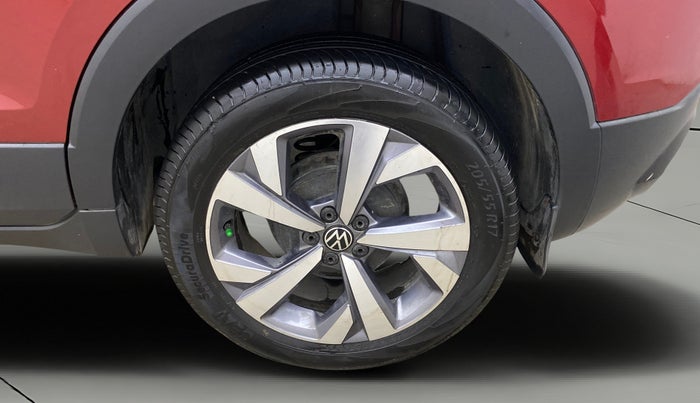 2022 Volkswagen TAIGUN TOPLINE 1.0 TSI MT, Petrol, Manual, 1,27,393 km, Left Rear Wheel