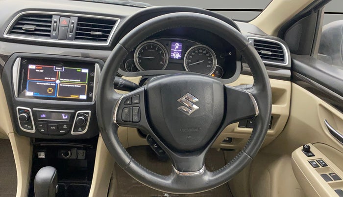 2018 Maruti Ciaz ALPHA  AT 1.4  PETROL, Petrol, Automatic, 56,751 km, Steering Wheel Close Up