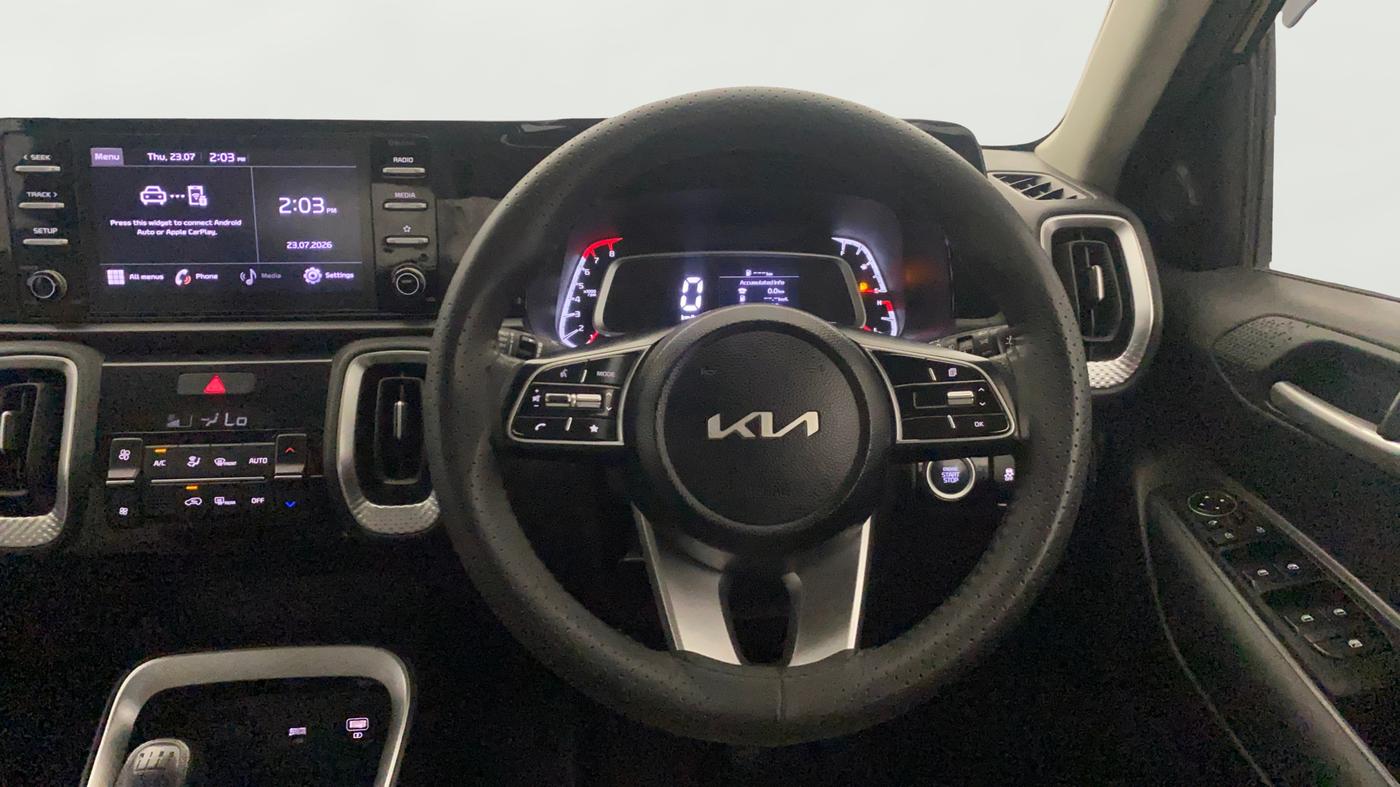 2023 KIA SONET HTK PLUS 1.0 IMT, Petrol, Manual, 50,058 km, Steering Wheel Close Up