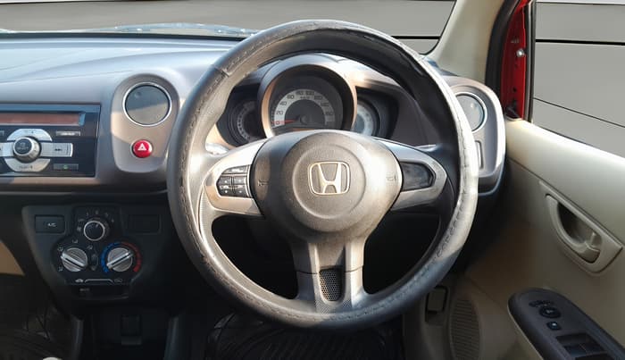 2012 Honda Brio S MT, Petrol, Manual, 67,287 km, Steering Wheel Close Up