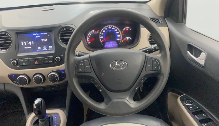 2017 Hyundai Grand i10 SPORTZ (O) AT 1.2 KAPPA VTVT, Petrol, Automatic, 77,325 km, Steering Wheel Close Up