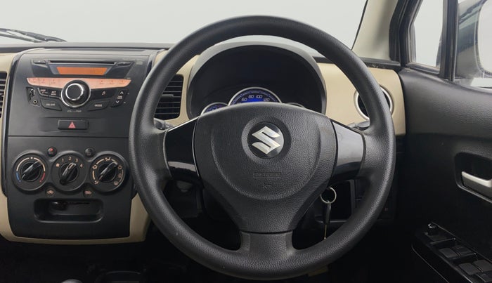 2017 Maruti Wagon R 1.0 VXI (O) AMT, Petrol, Automatic, 60,978 km, Steering Wheel Close Up