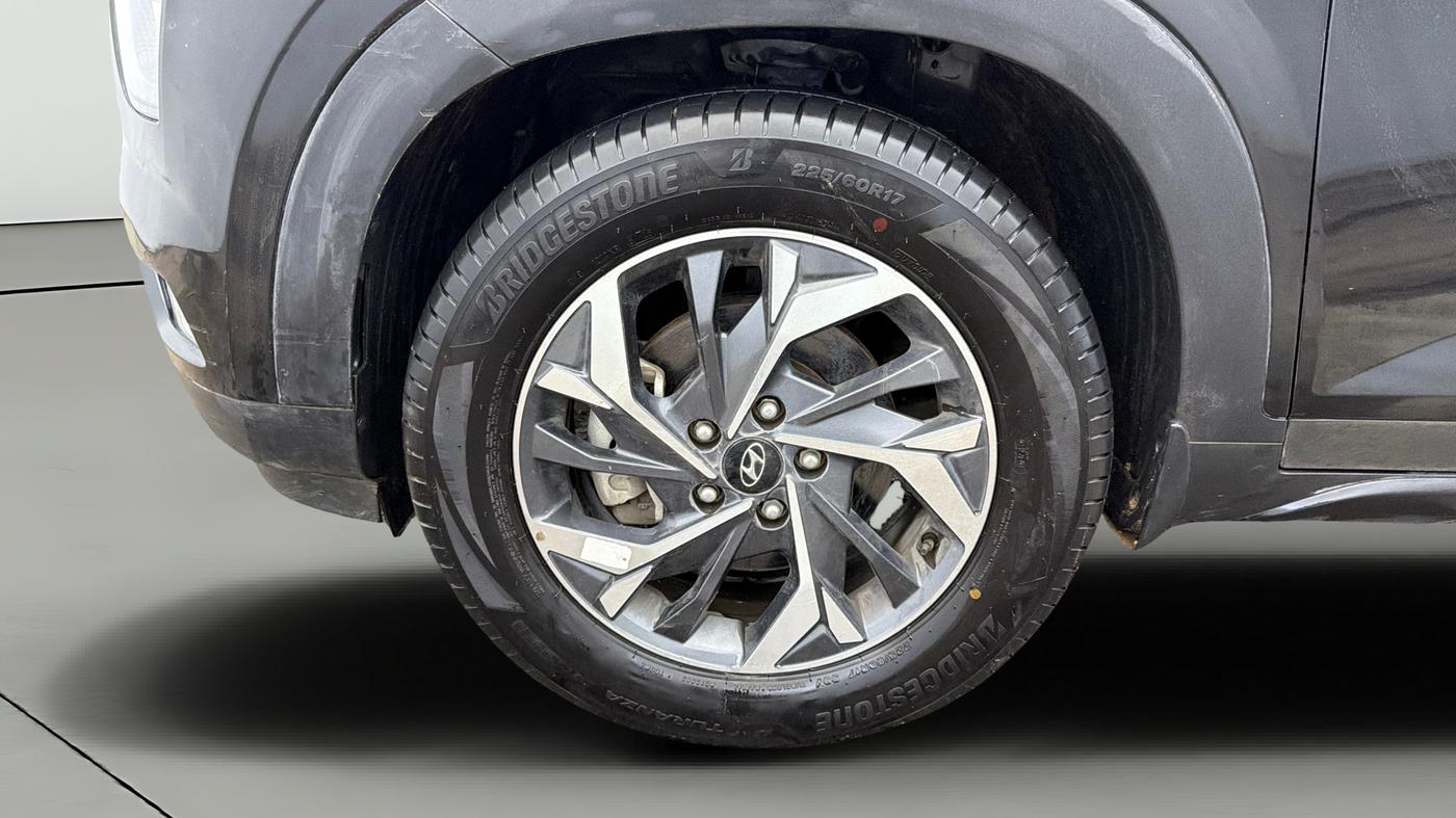 2022 Hyundai Creta SX (O) 1.4 TURBO DCT, Petrol, Automatic, 76,680 km, Left Front Wheel