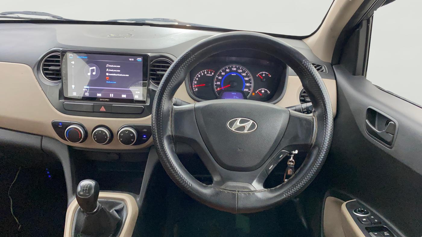 2013 Hyundai Grand i10 MAGNA 1.2 KAPPA VTVT, Petrol, Manual, 87,330 km, Steering Wheel Close Up