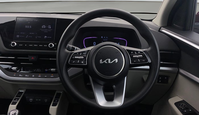 2023 KIA CARENS PRESTIGE PLUS 1.5 PETROL IMT 7 STR, Petrol, Manual, 6,537 km, Steering Wheel Close Up