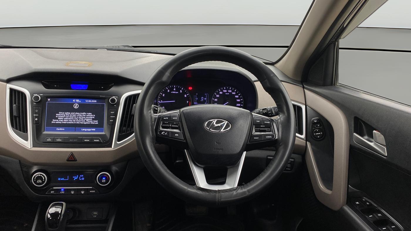 2019 Hyundai Creta SX AT 1.6 PETROL, Petrol, Automatic, 52,487 km, Steering Wheel Close Up