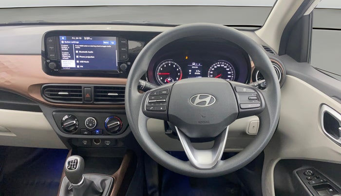 2023 Hyundai AURA SX 1.2 CNG, CNG, Manual, 31,834 km, Steering Wheel Close Up