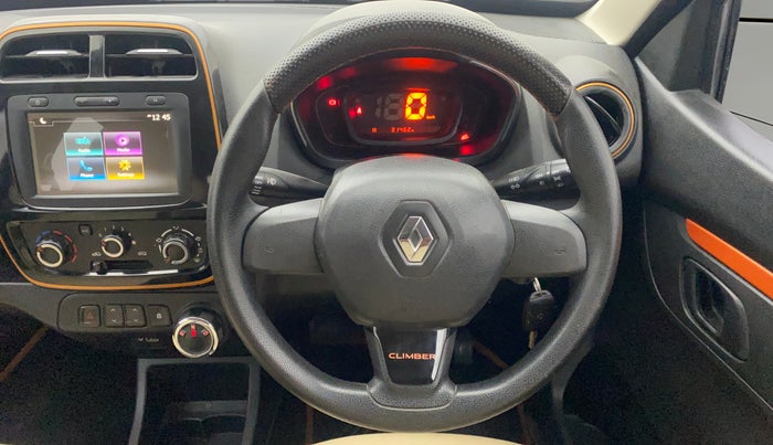 2019 Renault Kwid CLIMBER 1.0 AMT, Petrol, Automatic, 31,428 km, Steering Wheel Close Up