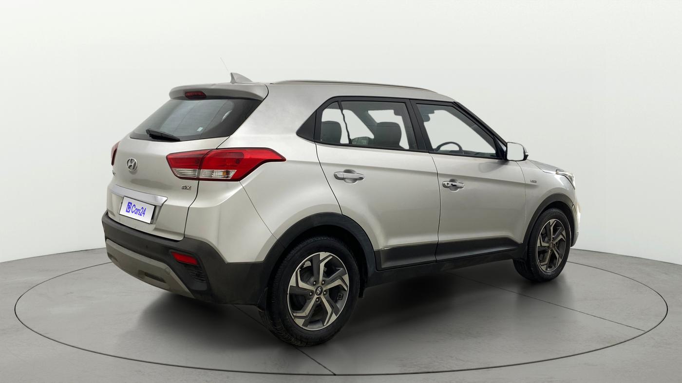 2018 Hyundai Creta SX AT 1.6 PETROL, Petrol, Automatic, 72,367 km, Right Back Diagonal