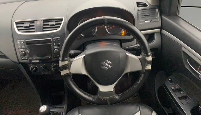 2012 Maruti Swift VXI, Petrol, Manual, 50,390 km, Steering Wheel Close Up
