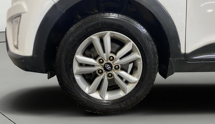 2016 Hyundai Creta SX PLUS 1.6 PETROL, Petrol, Manual, 1,05,447 km, Left Front Wheel