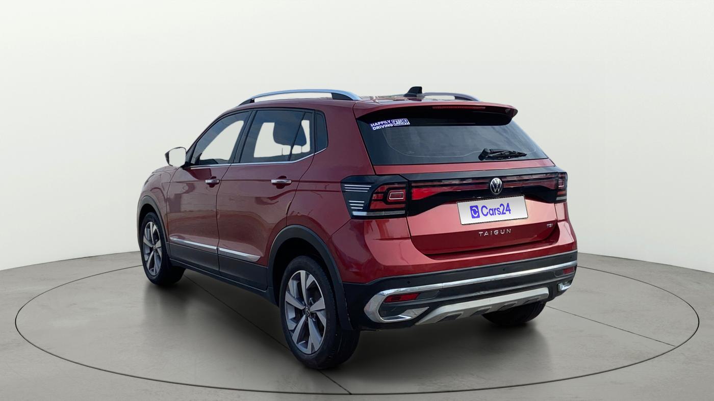 2021 Volkswagen TAIGUN TOPLINE 1.0 TSI MT, Petrol, Manual, 1,02,490 km, Left Back Diagonal