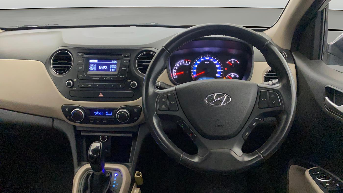 2014 Hyundai Xcent SX AT 1.2 (O), Petrol, Automatic, 10,886 km, Steering Wheel Close Up