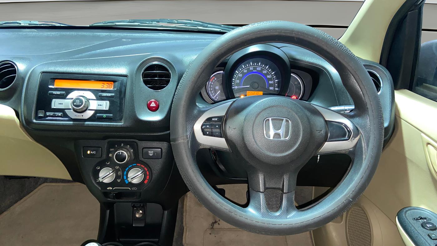 2015 Honda Brio S MT, Petrol, Manual, 55,193 km, Steering Wheel Close Up