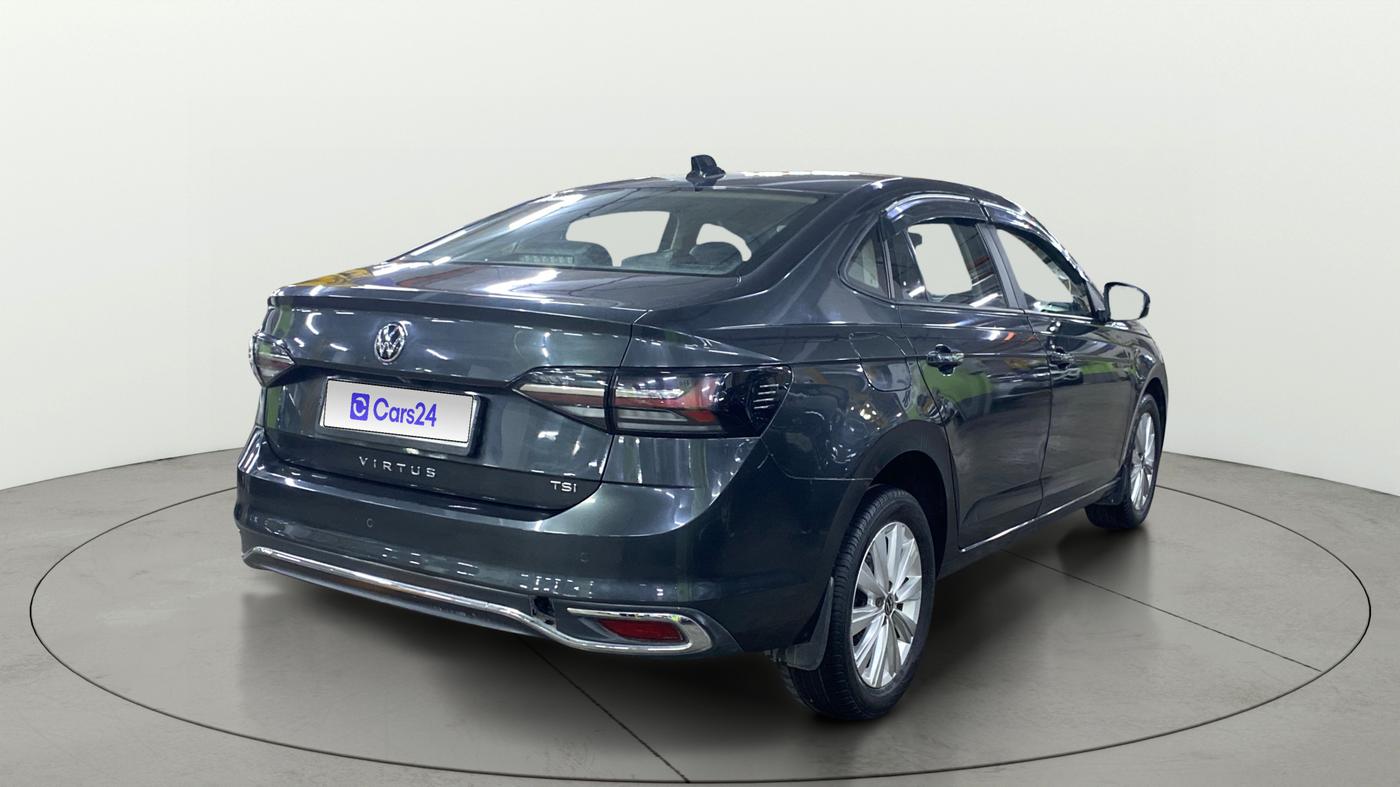 2023 Volkswagen VIRTUS HIGHLINE TSI 1.0 AT, Petrol, Automatic, 75,629 km, Right Back Diagonal