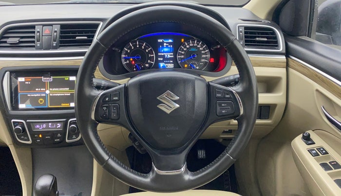 2018 Maruti Ciaz ALPHA  AT 1.5 SHVS PETROL, Petrol, Automatic, 58,671 km, Steering Wheel Close Up