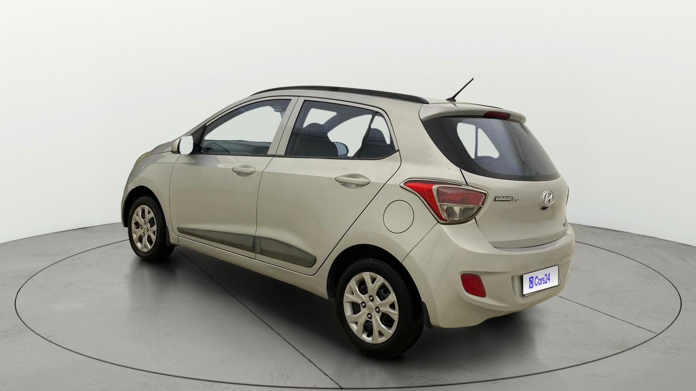 2015 Hyundai Grand i10 SPORTZ 1.2 KAPPA VTVT, Petrol, Manual, 76,186 km, Left Back Diagonal